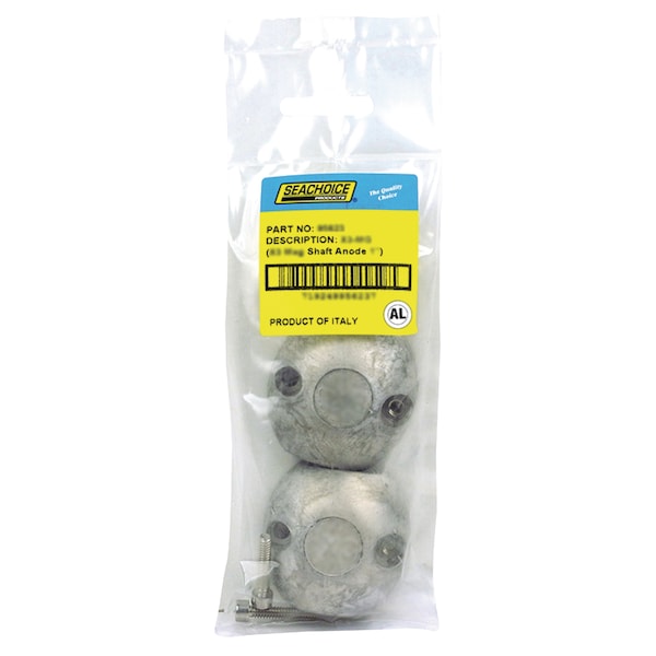 Seachoice Streamlined Shaft Anode with Allen Screw, Aluminum, X9AL, Size 2" 95637 - main